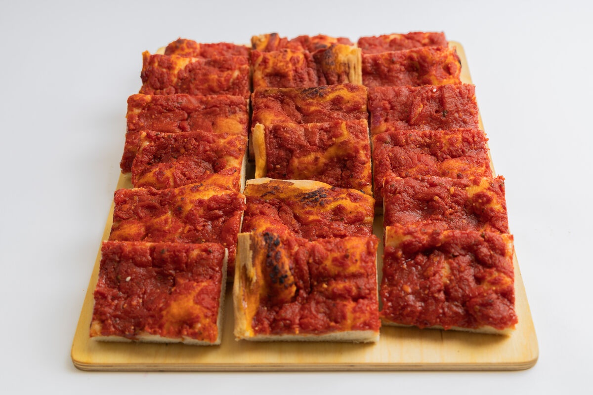 Pizza aux tomates