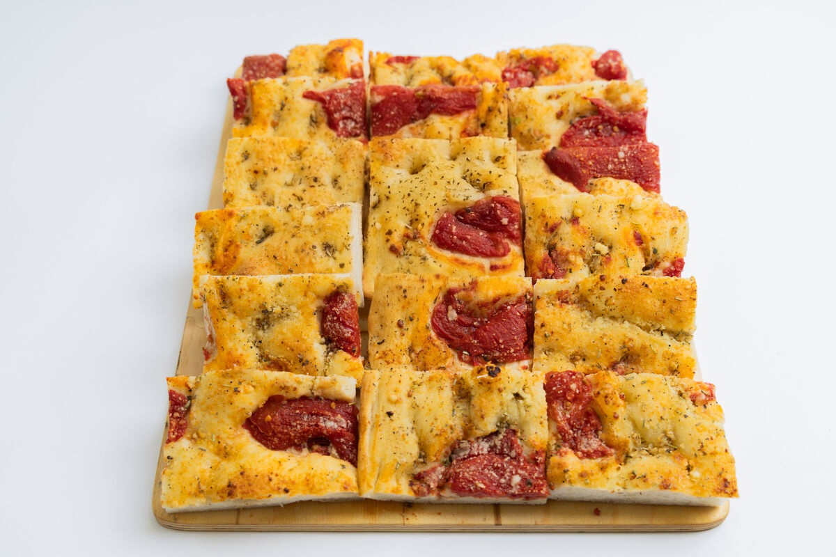 Focaccia carrée